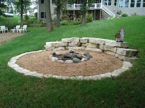 cheap edging for fire pit area
